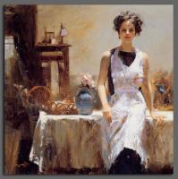 Pino Daeni - Impression oil painting.